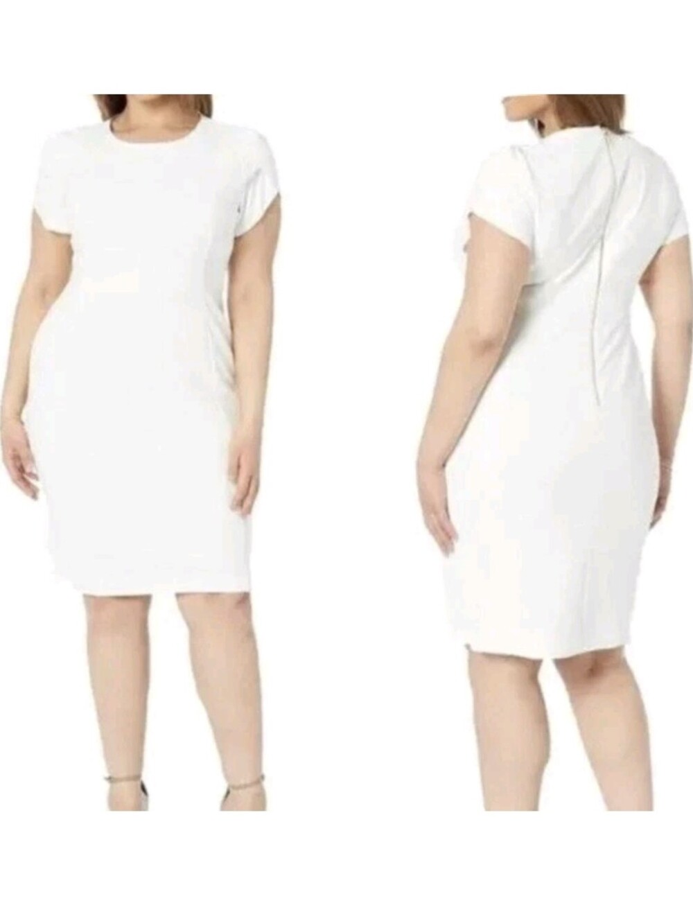 Calvin Klein Women's PLUS 22W Tulip Sleeve Sheath Dress